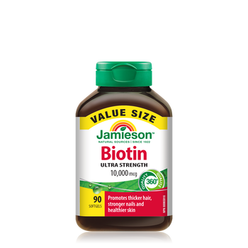 Biotin 10,000 mcg - 90 Softgels  | GNC
