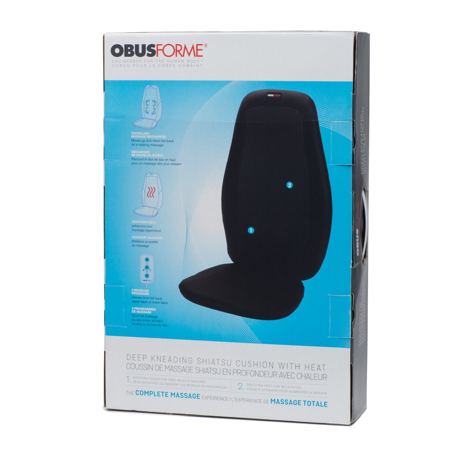ObusForme Coussin de massage Shiatsu en profondeur chauffant | GNC