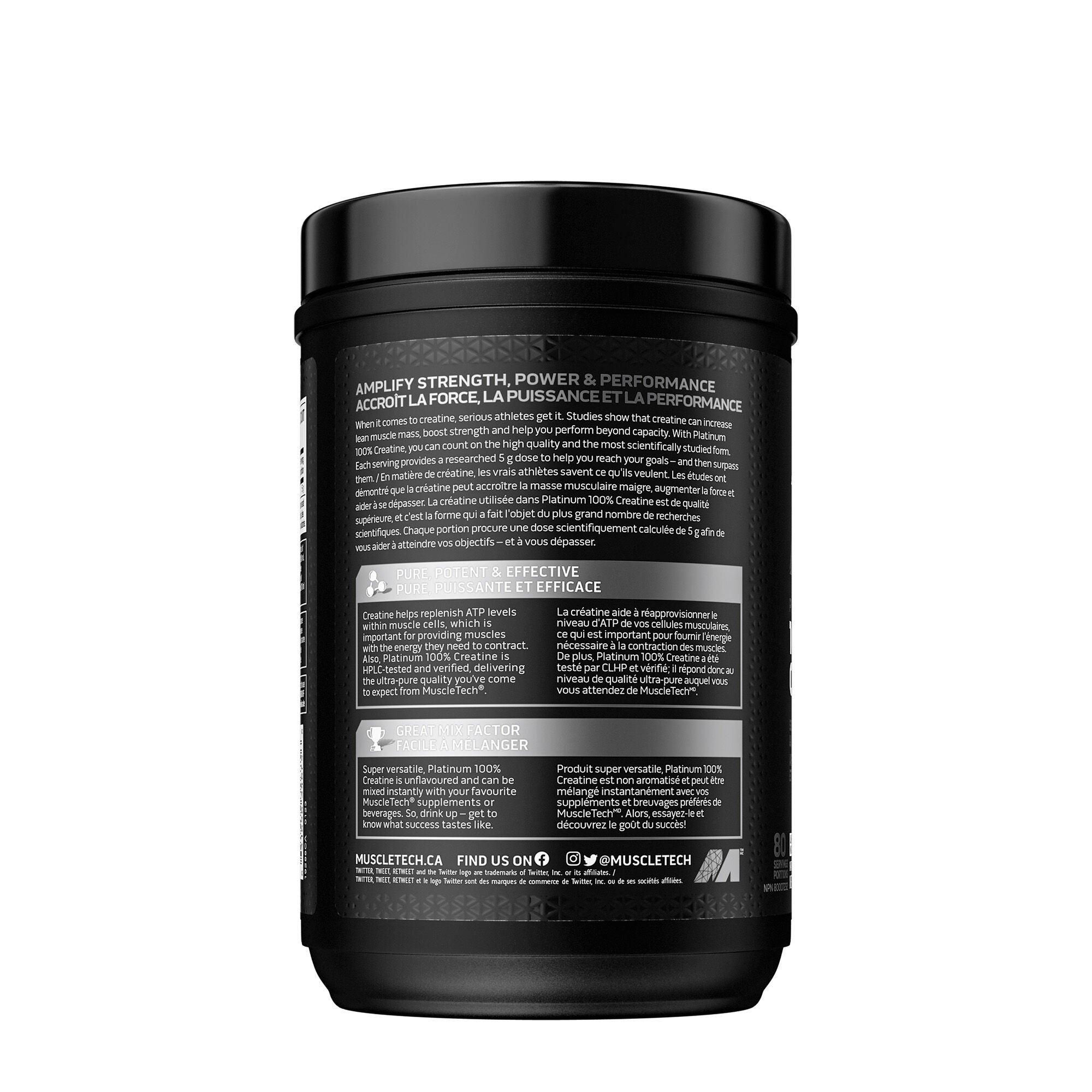 100% Creatine - Unflavored - 80 Servings  | GNC