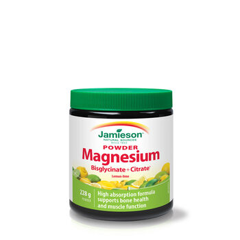 Magnesium Powder - Lemon Lime - 228g  | GNC
